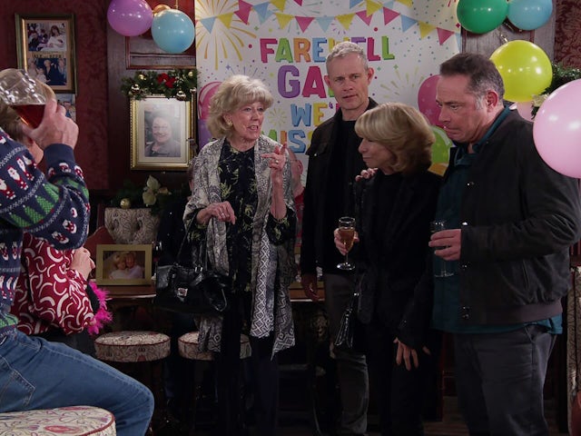 Gail's leaving do on Coronation Street on Christmas Eve, 2024