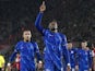 Chelsea's Noni Madueke celebrates scoring against Southampton on December 4, 2024