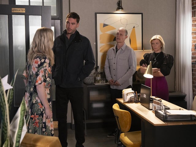 Toyah, Kit, Nick and Leanne on Coronation Street on December 23, 2024