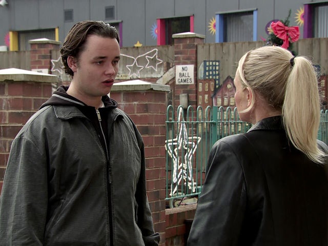 Matty on Coronation Street on New Year's Day, 2025