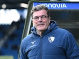 VfL Bochum head coach Dieter Hecking during his side's match against Werder Bremen, on December 7, 2024