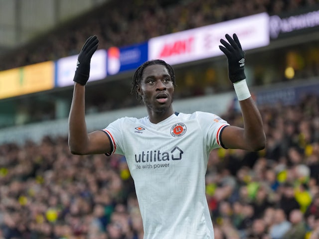 Luton Town's Elijah Adebayo on November 30, 2024