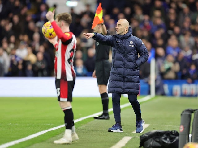 Manager of Chelsea  Enzo Maresca during his side's Premier League match against Brentford, on December 15, 2024