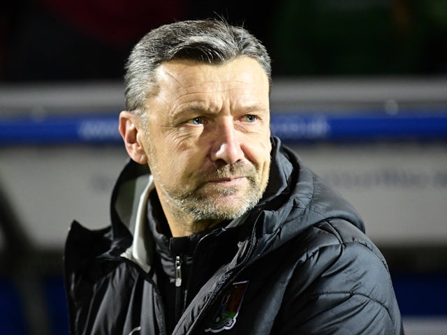 Northampton Town caretaker manager Ian Sampson during his side's match against Peterborough United on December 9, 2024