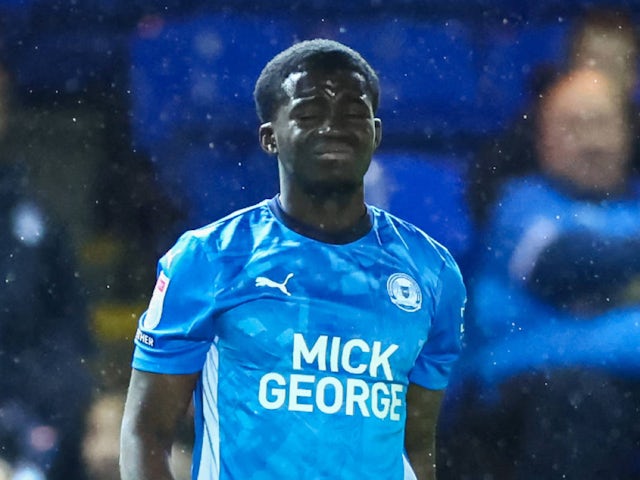 Peterborough United's Kwame Poku pictured on December 4, 2024