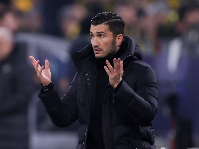 Borussia Dortmund boss Nuri Sahin during his side's Champions League match against Barcelona, on December 11, 2024