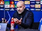 Manager of PSV Eindhoven Peter Bosz after his side's UEFA Champions League defeat against Brest, on December 10, 2024