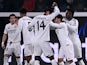 Real Madrid players celebrate on December 10, 2024