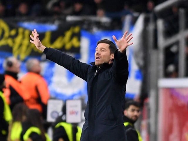 Manager of Bayer Leverkusen Xabi Alonso during his side's UEFA Champions League match against Inter Milan, on December 10, 2024