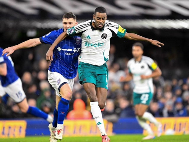 Alexander Isak during his side's match against Ipswich Town, on December 21, 2024