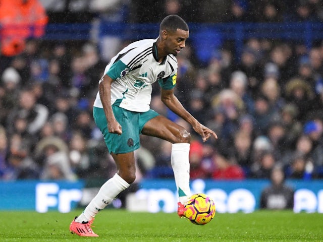 Alexander Isak of Newcastle United during his team's match against Ipswich Town, on December 21, 2024