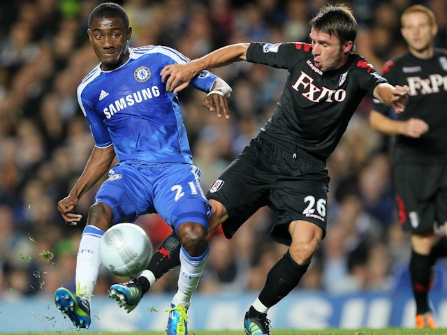 Chelsea's Salomon Kalou and Fulham's Zdenek Grygera in 2011