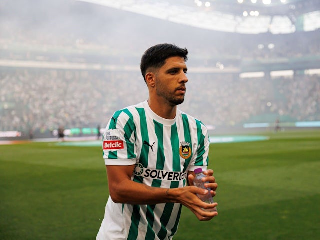 Joao Novais of Rio Ave during his side's match against Sporting Lisbon, on August 9, 2024