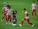 Lionel Messi in action for Barcelona against Atletico Madrid on June 30, 2020