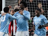 Nottingham Forest's Ola Aina celebrates scoring on December 21, 2024