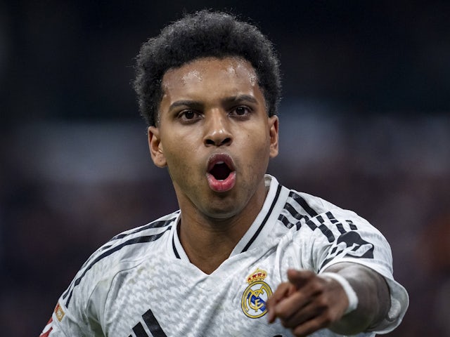 Real Madrid's Rodrygo on December 22, 2024