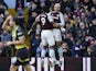 Aston VIlla's Morgan Rogers celebrates scoring against Manchester City on December 21, 2024