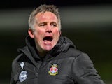 Wrexham manager Phil Parkinson thanks fans after his side's match against Burton Albion, on December 7, 2024