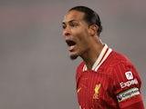 Liverpool's Virgil van Dijk during his side's Premier League match against Leicester City, on December 26, 2024