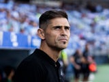 Huesca manager Antonio Hidalgo on September 14, 2024