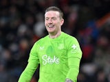 Jordan Pickford of Everton during his side's Premier League match against Bournemouth, on January 4, 2025