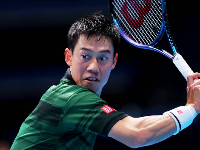 Kei Nishikori pictured connected  December 8, 2024