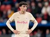 Stefan Bajcetic of FC Salzburg during his side's UEFA Champions League match against Bayer Leverkusen, on November 26, 2024