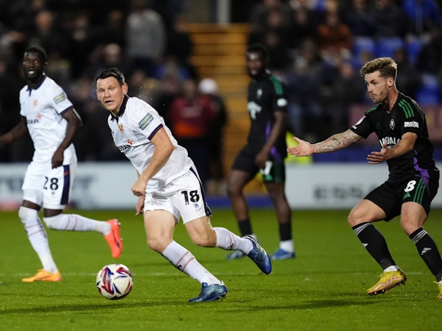   Connor Jennings in action during the Sky Bet League Two match at Prenton Park on September 27, 2004