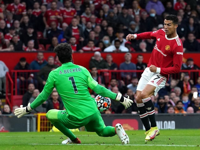 Cristiano Ronaldo successful  enactment   for Manchester United against Liverpool connected  October 24, 2021