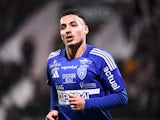 Amine Boutrah in action for Bastia on December 6, 2024