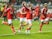 Benfica players celebrate after beating Sporting Lisbon on penalties in the Taca da Liga final on January 11, 2024