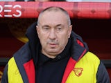 Coach Stanimir Stoilov of Goztepe during the Turkish Super League match between Gotepe and Adana Demirspor at Gursel Aksel Stadium iin Izmir , Turkey on December 07 , 2024. 