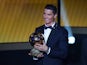 Cristiano Ronaldo wins the 2014 Ballon d'Or on January 12, 2015