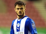 Joe Hugill in action for Wigan Athletic on September 3, 2024