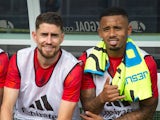 Arsenal's Jorginho and Gabriel Jesus pictured on July 22, 2023