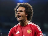 Manchester United forward Joshua Zirkzee on December 15, 2024