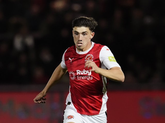 Fleetwood Town's Kian Harratt during his side's game with Morecambe on September 23, 2024