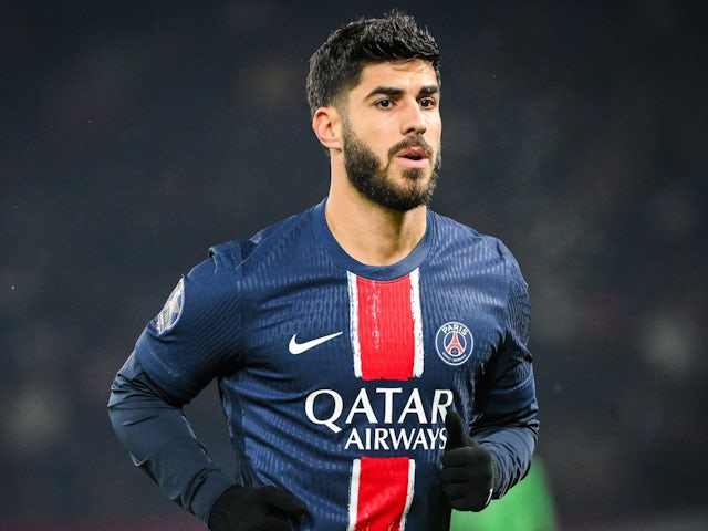 Paris Saint-Germain attacker Marco Asensio on November 22, 2024