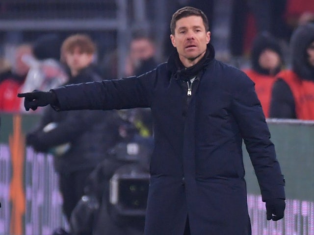 Bayer Leverkusen manager Xabi Alonso during his side's match against Borussia Dortmund, on January 10, 2024