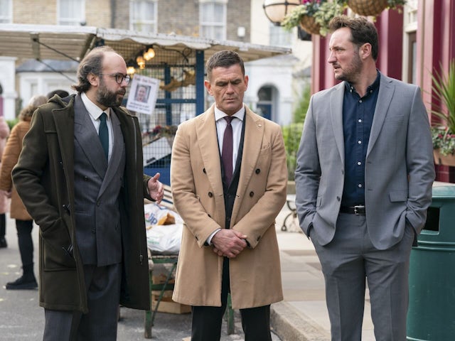 Reiss, Jack and Martin on EastEnders on January 20, 2025