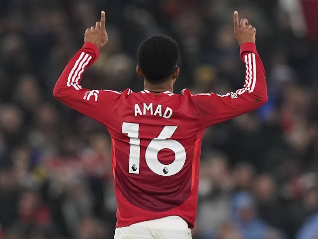 Manchester United's Amad Diallo on January 16, 2025