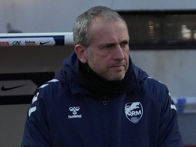 French Cup - St Philbert v Quevilly Rouen Coach David Carré of Quevilly-Rouen Métropole during the French Cup, round of 64 football match between U.S. ST Philbert de Grandlieu and Quevilly-Rouen Métropole on 22 December 2024 at Jean Leveille stad