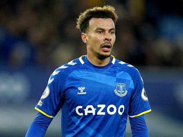 Dele Alli in action for Everton on December 2, 2022