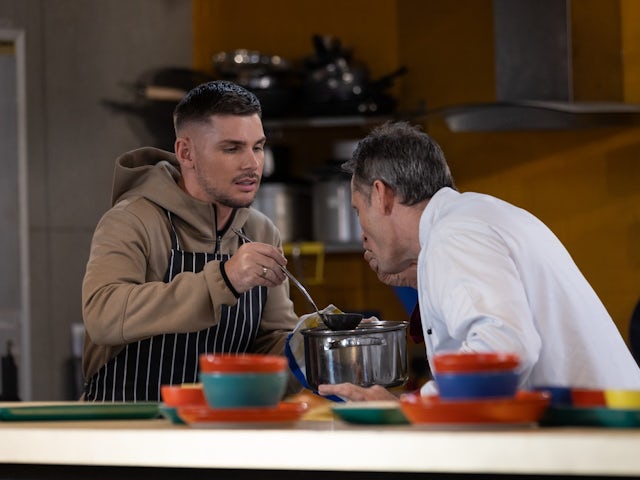 Ste and Tony on Hollyoaks on January 14, 2025