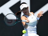 Emma Raducanu in action at the Australian Open on January 14, 2025