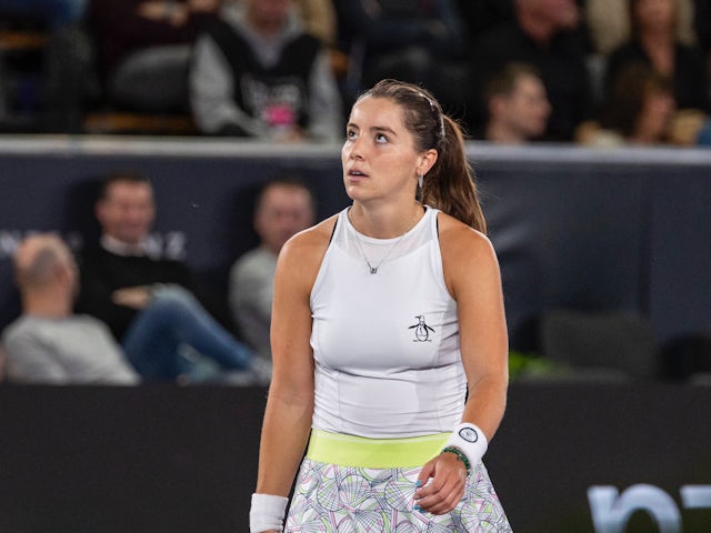 Jodie Burrage at the Linz Open on February 2, 2024