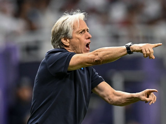 AFC CHAMPIONS LEAGUE ELITE, AL RAYYAN FC V AL-HILAL SFC Al Hilal SFC head coach, Jorge Jesus reacts during the AFC Champions League elite west football match between Qatar s Al Rayyan SC and Saudi Arabia s Al-Hilal SFC at Ahmad Bin Ali Stadium in Al Rayya