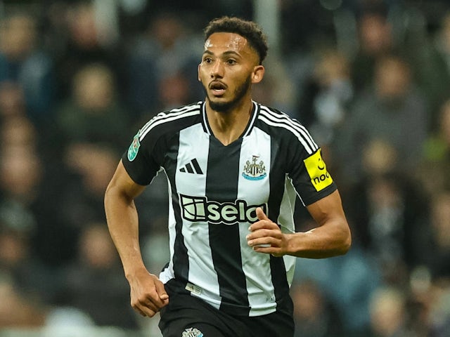 Newcastle United's Lloyd Kelly on October 1, 2024