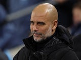 Manchester City boss Pep Guardiola during his side's Premier League match against Brentford, on January 14, 2025