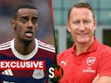 Ray Parlour & Alexander Isak composite image